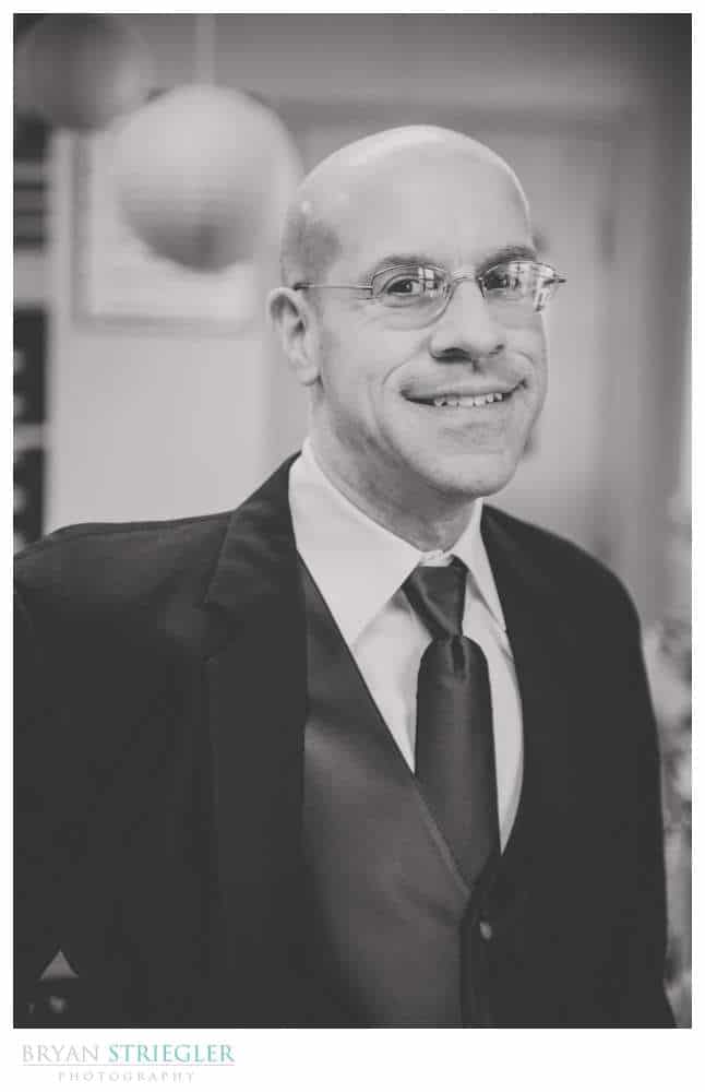 groom's portrait before ceremony